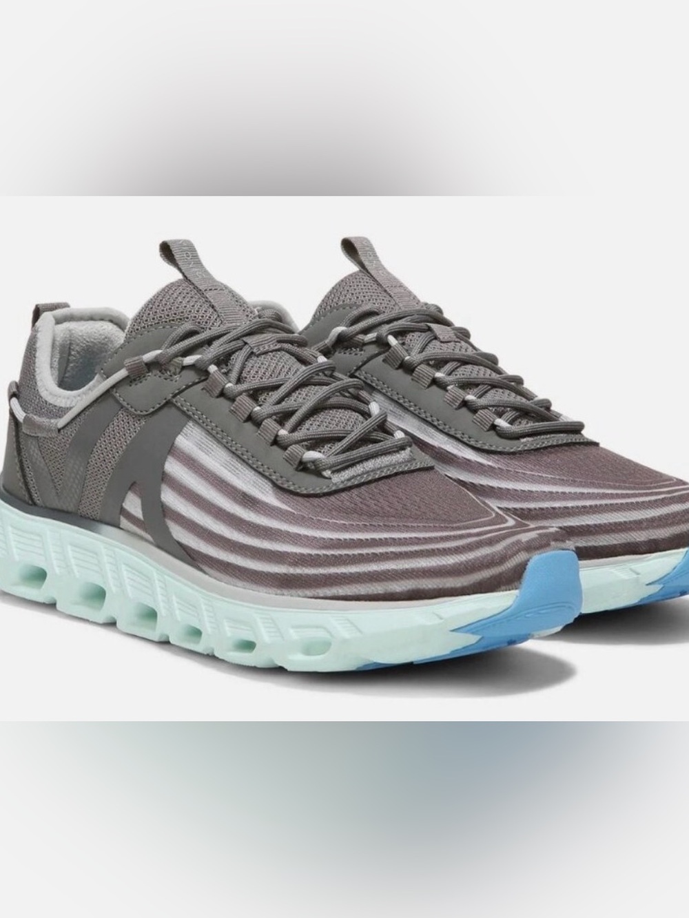 Vionic fortune Lightweight Gray & Aqua Women's Running Sneakers
